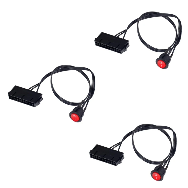 3Pcs 50Cm Cable Copper Tin Wire 24-Pin Female ATX PSU PC Power Supply Starter Tester Start Up Jumper With ON/OFF Switch
3Pcs 50Cm Cable Copper Tin Wire 24-Pin Female ATX PSU PC Power Supply Starter Tester Start Up Jumper With ON/OFF Switch