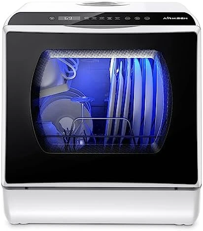 Portable Countertop Dishwasher, Compact Mini Dishwasher with 5L Built-in Water Tank, 5 Washing Programs & Air-Dry Function,
Portable Countertop Dishwasher, Compact Mini Dishwasher with 5L Built-in Water Tank, 5 Washing Programs & Air-Dry Function,