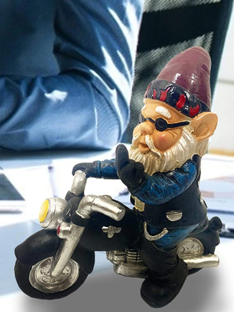 Garden Dwarf Statue White Beard Old Man Riding Motorbike Dwarf Micro Landscape Resin Sculptured Ornaments Decoration
Garden Dwarf Statue White Beard Old Man Riding Motorbike Dwarf Micro Landscape Resin Sculptured Ornaments Decoration