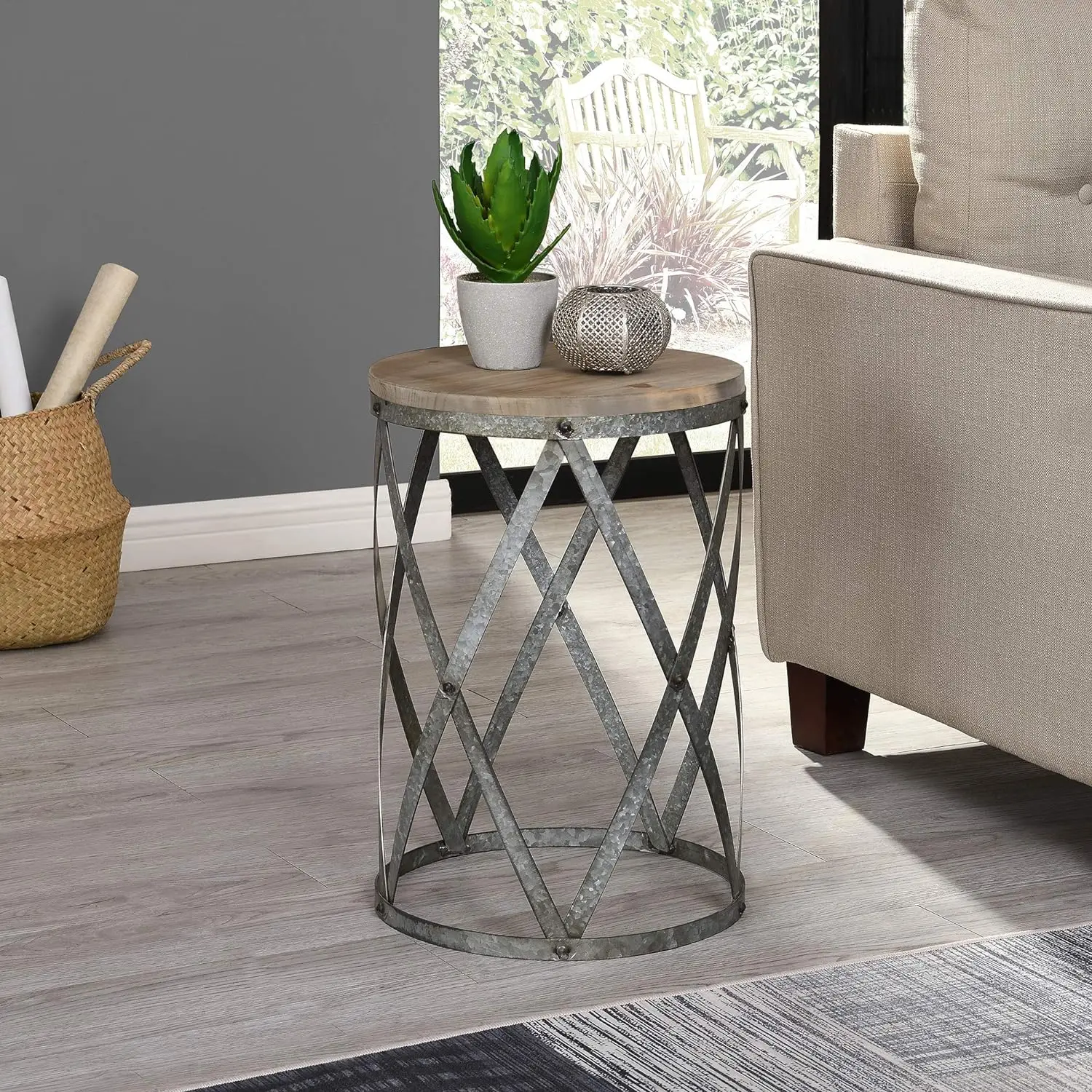 & Co.® Westbrook Farmhouse Cottage Galvanized Table, American Crafted, Weathered Brown, 13.5 x 13.5 x 20 , Linlamlim pillow cov
& Co.® Westbrook Farmhouse Cottage Galvanized Table, American Crafted, Weathered Brown, 13.5 x 13.5 x 20 , Linlamlim pillow cov