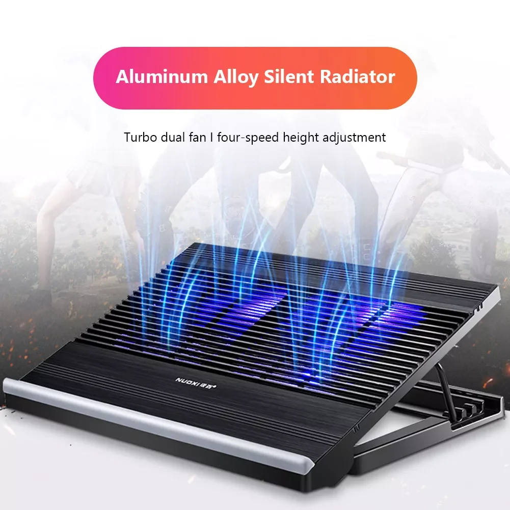 4 Speed Adjustment Bracket Notebook Cooling Fan Portable Laptop Desk Table Stand Notebook Gaming Cooler Stand with Two Fan
4 Speed Adjustment Bracket Notebook Cooling Fan Portable Laptop Desk Table Stand Notebook Gaming Cooler Stand with Two Fan