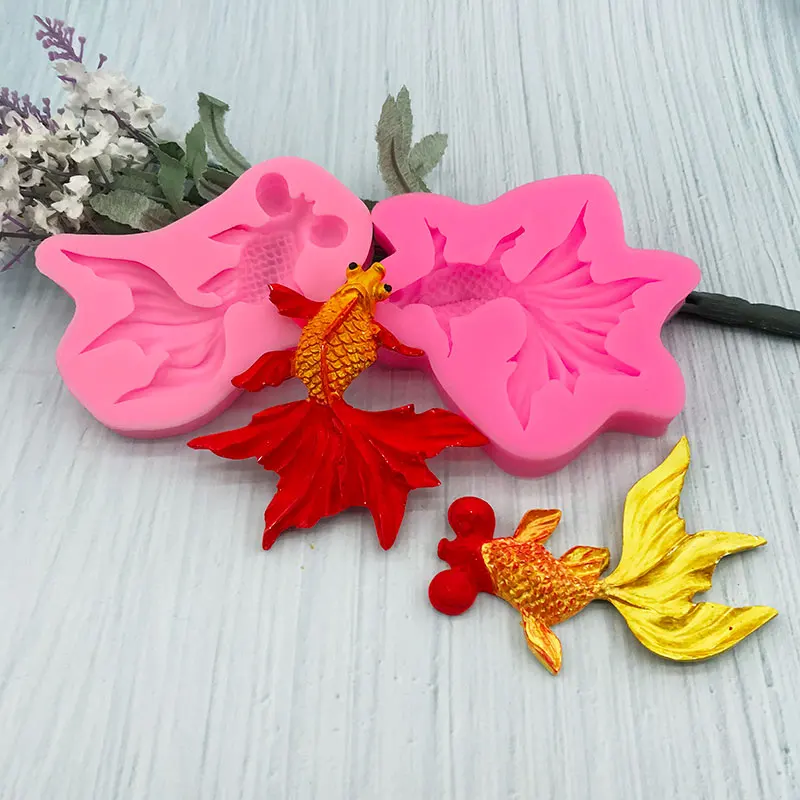 Carp Goldfish Molds DIY Silicone Liquid Soap Mold DIY Fondant Cake Decor Chocolate Sugar Candy Pudding Mould Baking Tool
Carp Goldfish Molds DIY Silicone Liquid Soap Mold DIY Fondant Cake Decor Chocolate Sugar Candy Pudding Mould Baking Tool