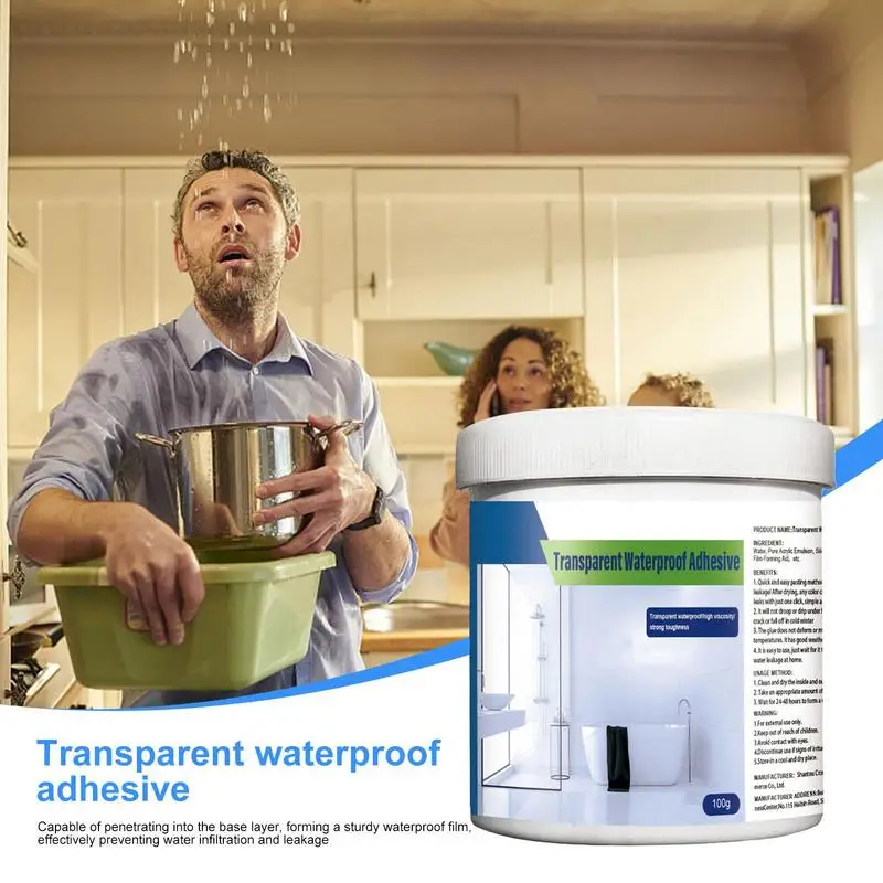 JueFish Transparent Waterproof Glue Clear Waterproof Adhesive Bathroom Leak-Proof Sealant For Tiles Walls Windows Roofs
JueFish Transparent Waterproof Glue Clear Waterproof Adhesive Bathroom Leak-Proof Sealant For Tiles Walls Windows Roofs
