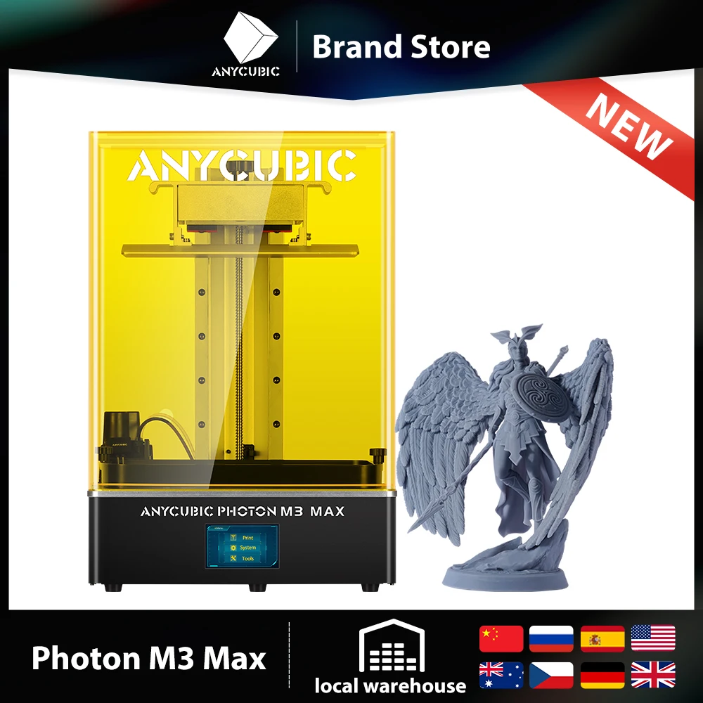 ANYCUBIC Photon M3 Max 3D Printer 13" 7K Monochrome Screen 450:1 Contrast Ratio Resin Printing Maximum Size 3D Printer
ANYCUBIC Photon M3 Max 3D Printer 13" 7K Monochrome Screen 450:1 Contrast Ratio Resin Printing Maximum Size 3D Printer