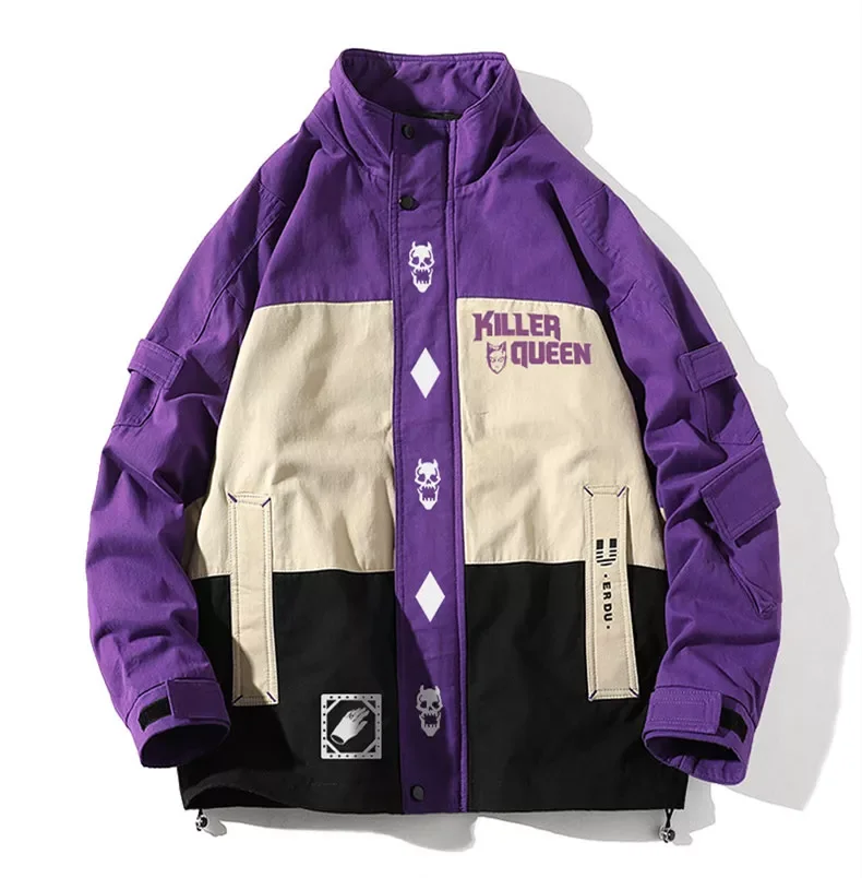 JoJo's Bizarre Adventure Kira Yoshikage Killer Queen Autumn Winter Work Coat Fashion Purple/ Black Cosplay Jacket
JoJo's Bizarre Adventure Kira Yoshikage Killer Queen Autumn Winter Work Coat Fashion Purple/ Black Cosplay Jacket