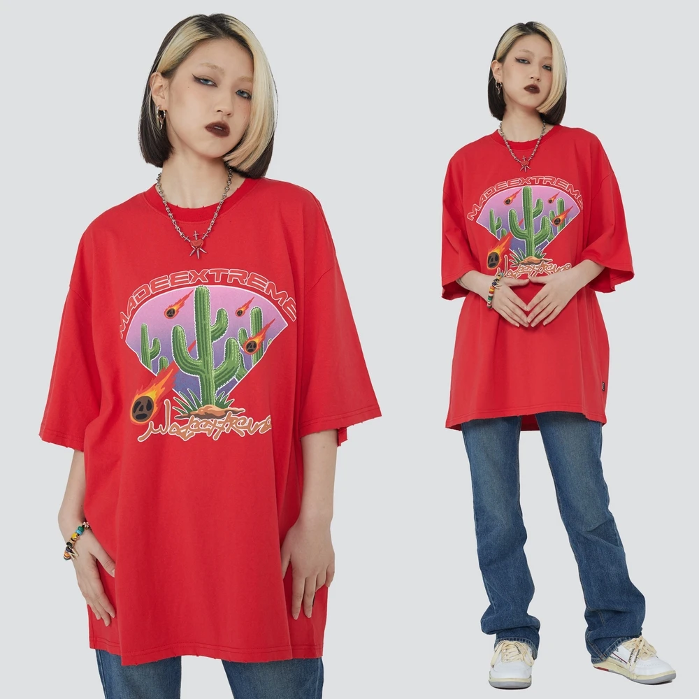 Print Oversize Women's T-shirt High Street Cotton Hip Hop Punk T Shirts Harajuku Streetwear Summer Short Sleeve Tops Tees
Print Oversize Women's T-shirt High Street Cotton Hip Hop Punk T Shirts Harajuku Streetwear Summer Short Sleeve Tops Tees