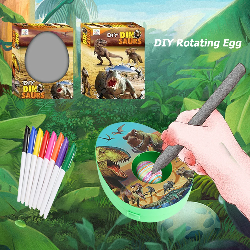 DIY Egg Decorating Coloring Kit Easter Egg Decorating DIY Easter Rotating Egg Painting Art Machine Educational Toy for Children
DIY Egg Decorating Coloring Kit Easter Egg Decorating DIY Easter Rotating Egg Painting Art Machine Educational Toy for Children