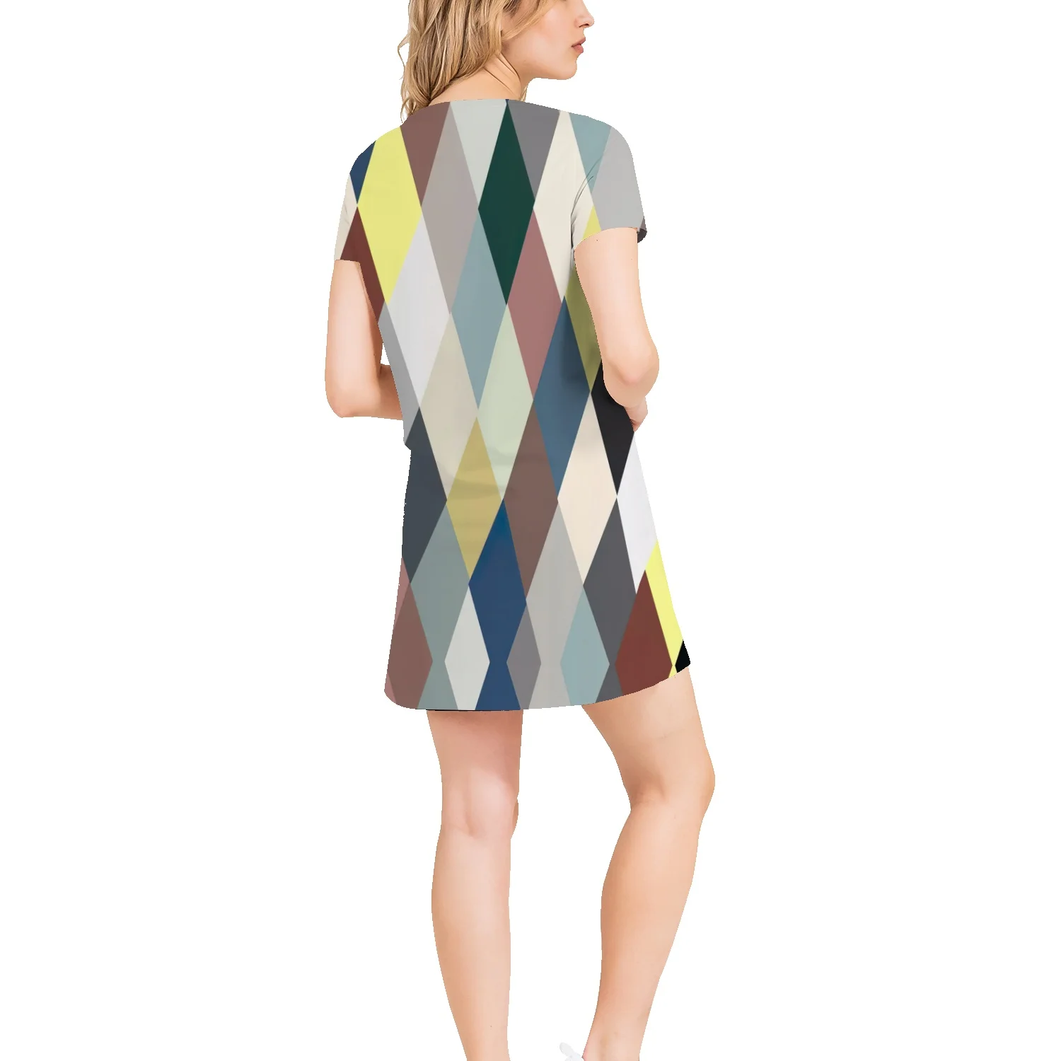Loose Casual Mid Length T-Shirt Dress Dress Summer Round Neck Short Sleeve Striped Print Skirt
Loose Casual Mid Length T-Shirt Dress Dress Summer Round Neck Short Sleeve Striped Print Skirt