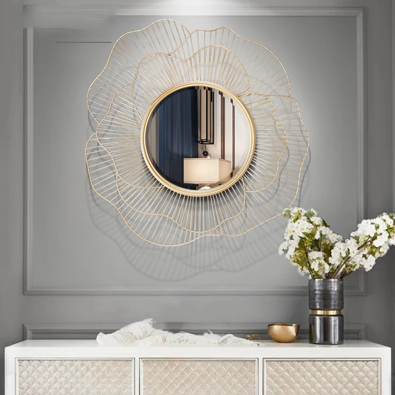 Modern Wrought Iron Wall Decorative Mirror Decoration Craft Wall Hanging Ornament Home Livingroom 3D Stereo Wall Sticker Murals
Modern Wrought Iron Wall Decorative Mirror Decoration Craft Wall Hanging Ornament Home Livingroom 3D Stereo Wall Sticker Murals