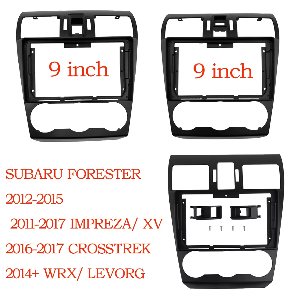9 Inch Radio Fascia fit for SUBARU FORESTER IMPREZA XV CROSSTREK WRX LEVORG Stereo GPS DVD Player Panel Dash Mount kit Frame
9 Inch Radio Fascia fit for SUBARU FORESTER IMPREZA XV CROSSTREK WRX LEVORG Stereo GPS DVD Player Panel Dash Mount kit Frame