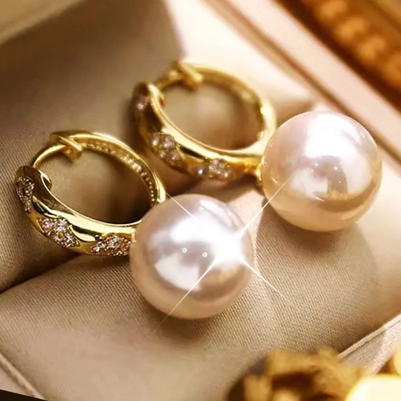 2022 Korean New Fashion Luxury Temperament Earrings For Women Charm Pearl Weddings Romantic 14k Real Gold Plated Earrings Gift
2022 Korean New Fashion Luxury Temperament Earrings For Women Charm Pearl Weddings Romantic 14k Real Gold Plated Earrings Gift