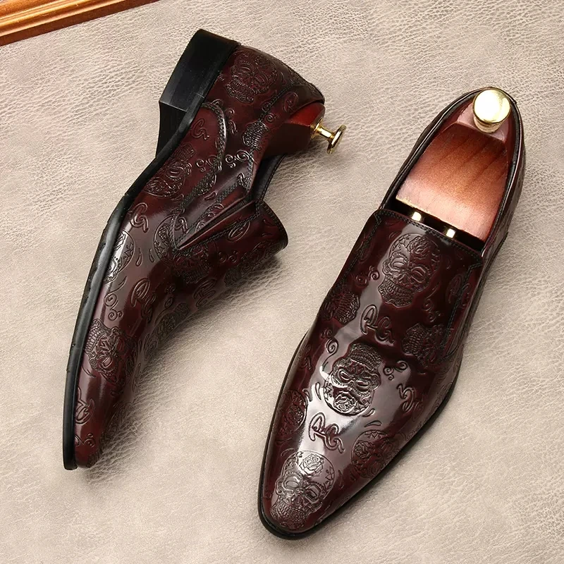 New Genuine Leather Men Dress Shoes Handmade Wedding Men's Leather Shoes Loafers Blue Black Luxury Slip On Formal Oxfords Shoes
New Genuine Leather Men Dress Shoes Handmade Wedding Men's Leather Shoes Loafers Blue Black Luxury Slip On Formal Oxfords Shoes