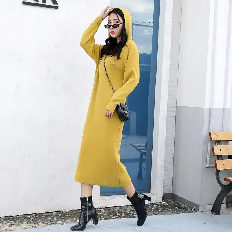 Hooded Long Sleeves Over Knee Long Dress 2023 Autumn/Winter Loose Fit Academy Style Dress Slim Casual Long Dress
Hooded Long Sleeves Over Knee Long Dress 2023 Autumn/Winter Loose Fit Academy Style Dress Slim Casual Long Dress