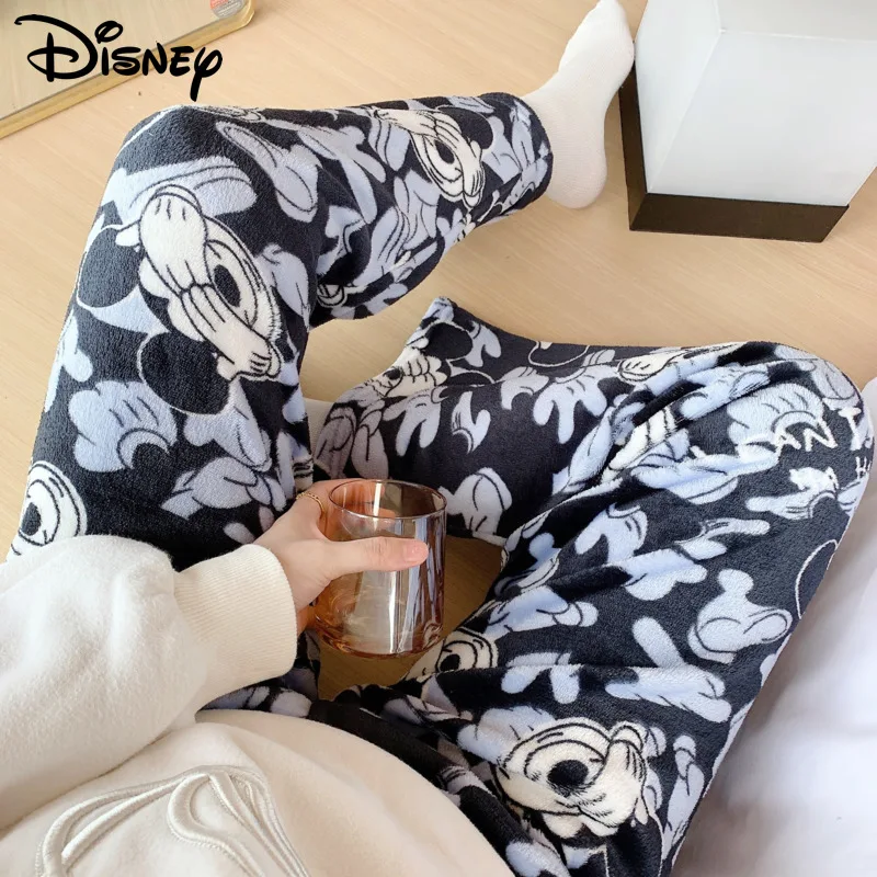 Disney Mickey Soft Plush Pants Women New Harajuku Kawaii Warm Trousers Sutumn Winter Homewear Y2k Girl Casual Coral Velvet Pants
Disney Mickey Soft Plush Pants Women New Harajuku Kawaii Warm Trousers Sutumn Winter Homewear Y2k Girl Casual Coral Velvet Pants