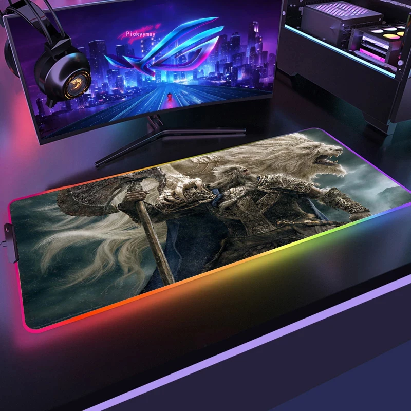 Игровой коврик для мыши Elden Ring RGB, большой размер XXL, коврик для мыши, большой коврик для клавиатуры, компьютерный коврик для мыши, Настольный коврик для игры с подсветкой, коврик для ПК
Игровой коврик для мыши Elden Ring RGB, большой размер XXL, коврик для мыши, большой коврик для клавиатуры, компьютерный коврик для мыши, Настольный коврик для игры с подсветкой, коврик для ПК