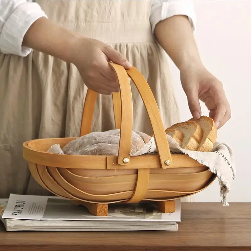 Kitchen Fruit Bread Basket Storage With Picnic Nordic Pumpkin Handmade Handle Rural Ornaments Wooden Basket Decorative Baskets
Kitchen Fruit Bread Basket Storage With Picnic Nordic Pumpkin Handmade Handle Rural Ornaments Wooden Basket Decorative Baskets