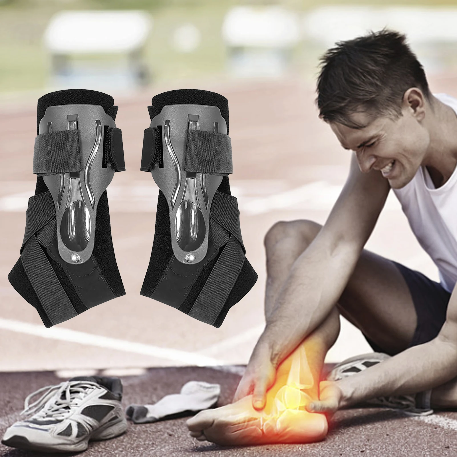 Ankle Brace For Sprained Ankle Prevent Re-Injury Ankle Splint Stabilizer Breathable Ankle Support Brace For Basketball Running
Ankle Brace For Sprained Ankle Prevent Re-Injury Ankle Splint Stabilizer Breathable Ankle Support Brace For Basketball Running