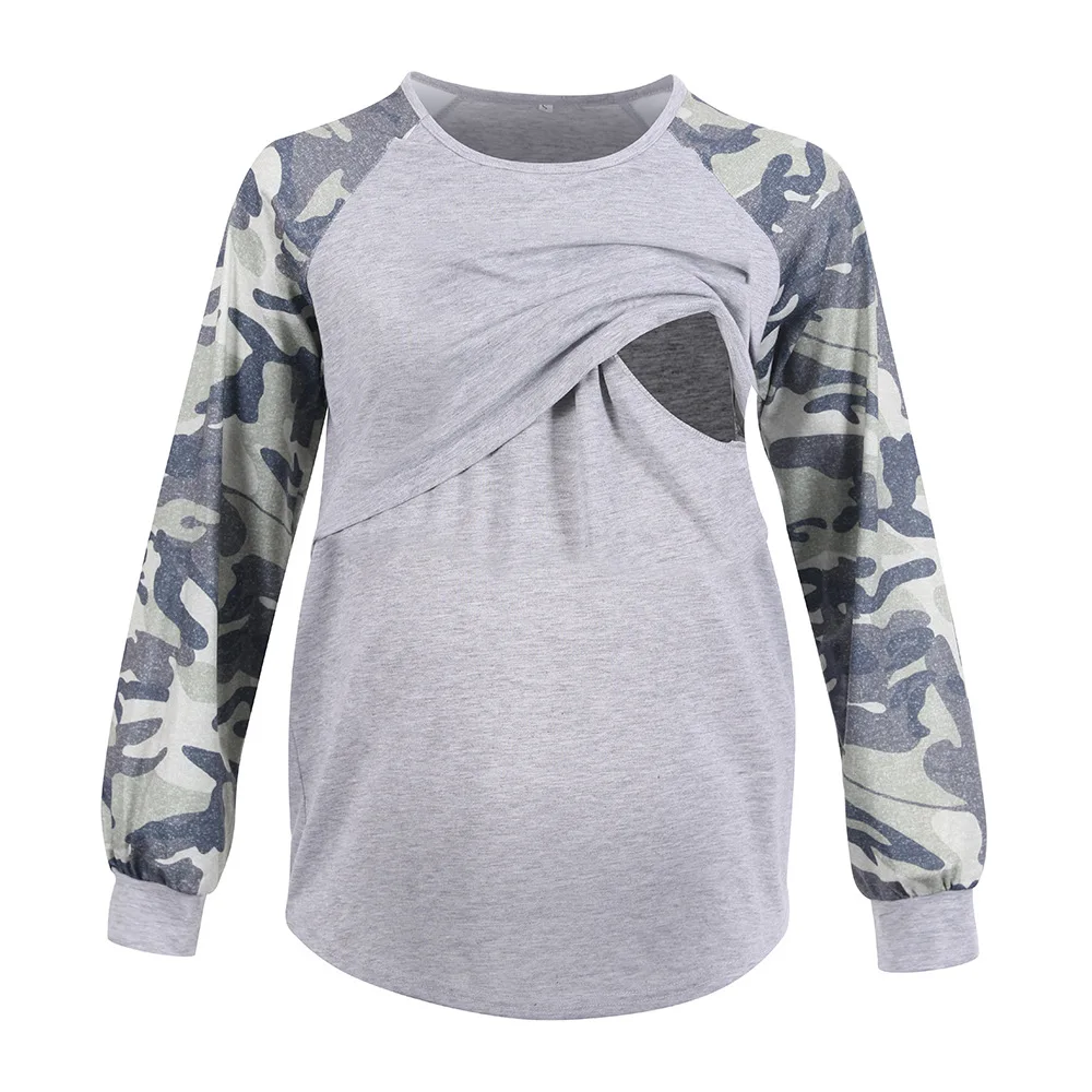 Maternity Long Sleeve Nursing Tops Autumn Winter Women Breastfeeding Hoodie Patchwork Sweatshirt With Pockets Pregnancy Clothing
Maternity Long Sleeve Nursing Tops Autumn Winter Women Breastfeeding Hoodie Patchwork Sweatshirt With Pockets Pregnancy Clothing