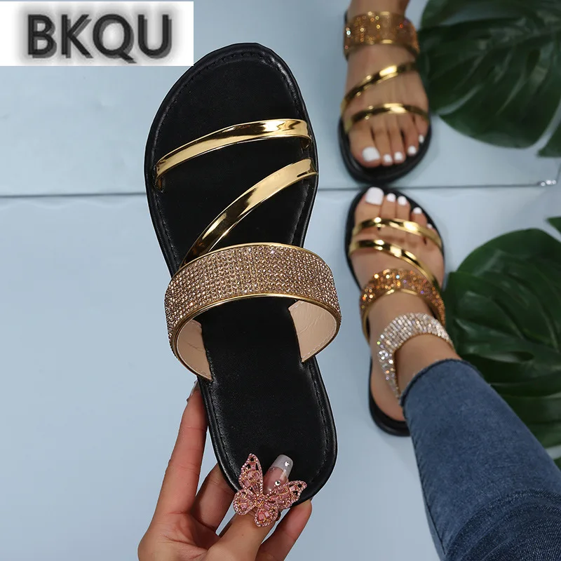 2022 New Fashion Women's Shoes Summer Rhinestone Flat Slippers Women's Beach Casual Sandals Outdoor Sports Beach Casual Shoes
2022 New Fashion Women's Shoes Summer Rhinestone Flat Slippers Women's Beach Casual Sandals Outdoor Sports Beach Casual Shoes