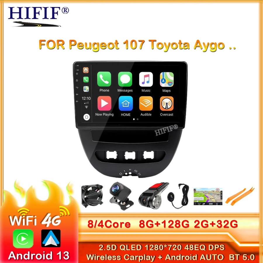Автомобильный мультимедийный плеер 2 Din, Android 13, для Peugeot 107, Toyota Aygo, Citroen C1 2005-2014, стерео, GPS-навигация, BT, Wi-Fi
Автомобильный мультимедийный плеер 2 Din, Android 13, для Peugeot 107, Toyota Aygo, Citroen C1 2005-2014, стерео, GPS-навигация, BT, Wi-Fi