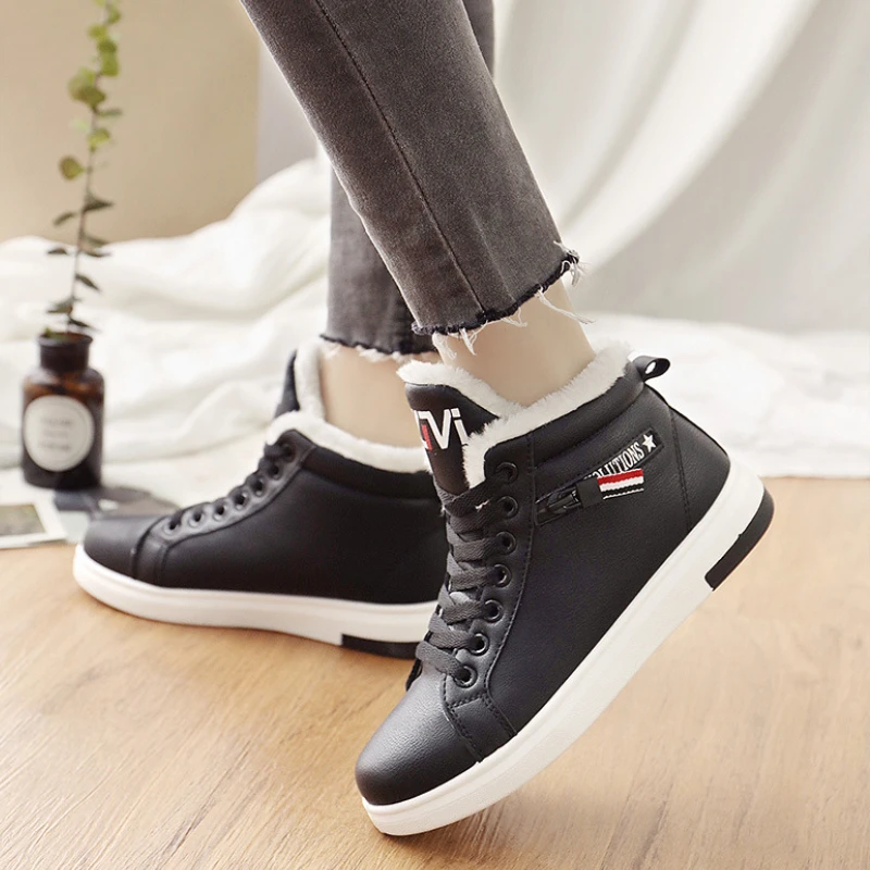 Women Ankle Boots Winter Warm Plush Sneakers Casual Round Head Lace Up Flats Outdoor Walking Shoes Short Snow Boots Botte Femme
Women Ankle Boots Winter Warm Plush Sneakers Casual Round Head Lace Up Flats Outdoor Walking Shoes Short Snow Boots Botte Femme
