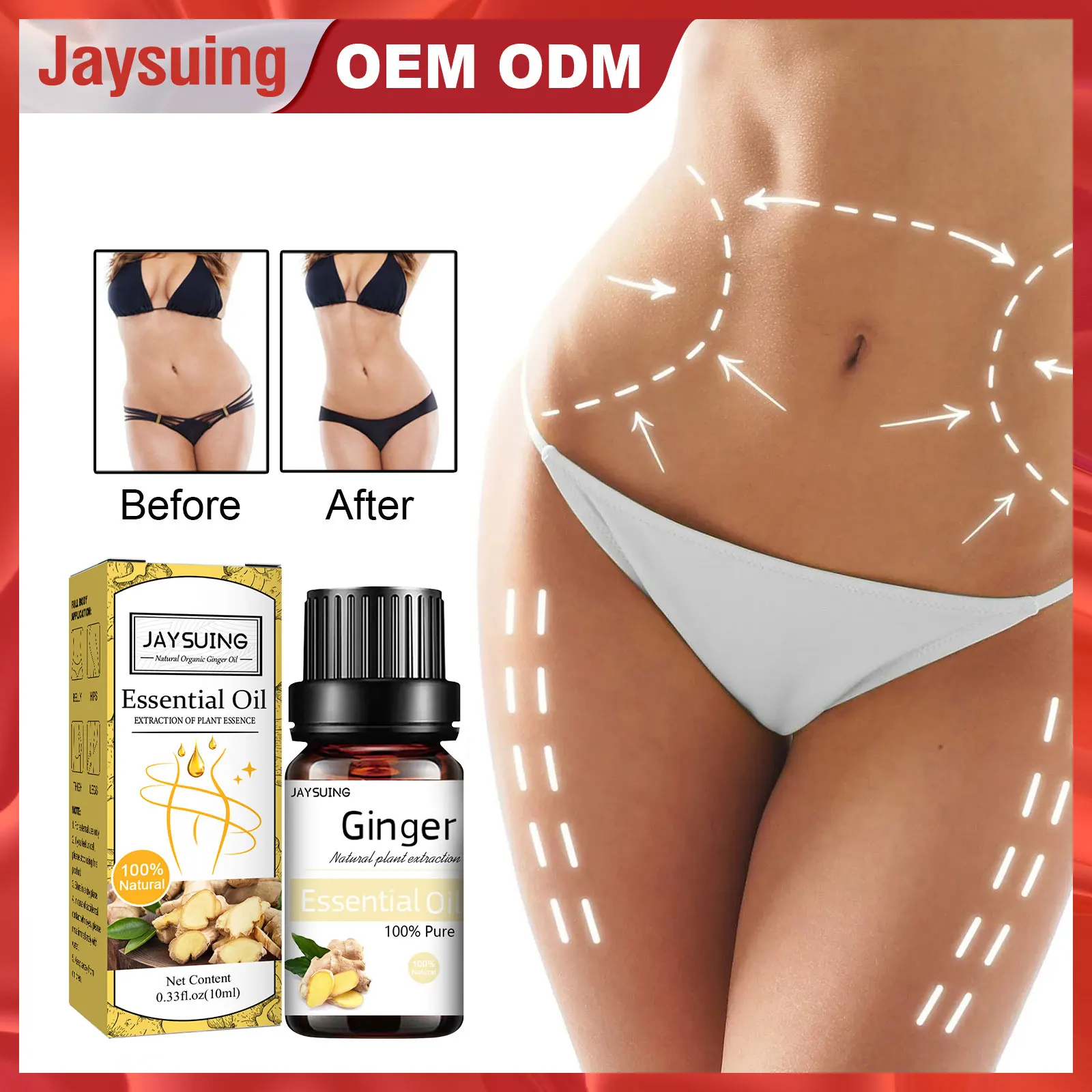 Jaysuing Slimming Oil Ginger Firming Body Relief Muscle Stress Improve Sleep Fat Burn Lose Weight Massage Oil 10ml Free Shipping
Jaysuing Slimming Oil Ginger Firming Body Relief Muscle Stress Improve Sleep Fat Burn Lose Weight Massage Oil 10ml Free Shipping