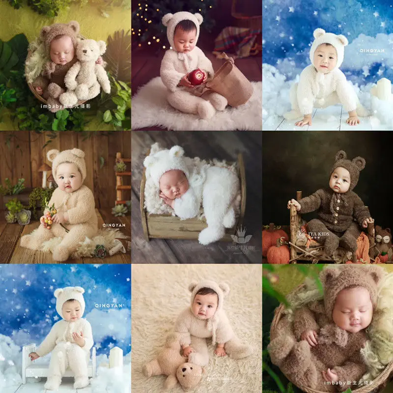 2pcs/Set Baby Newborn Photography Props Soft Knitted Bear Hat Bonnet Outfits Fotografia Shooting Baby Photography Accessories
2pcs/Set Baby Newborn Photography Props Soft Knitted Bear Hat Bonnet Outfits Fotografia Shooting Baby Photography Accessories