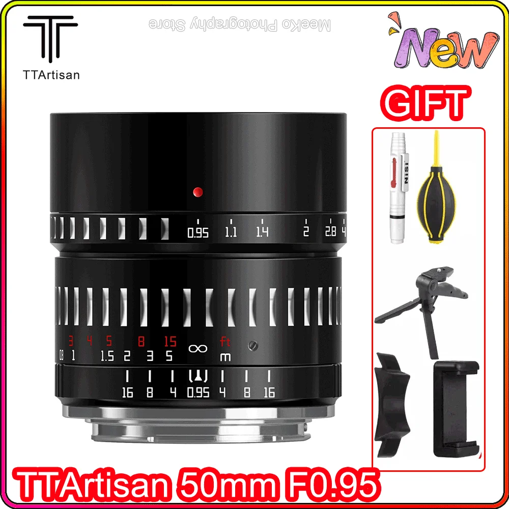 

TTArtisan 50 мм F0.95 объектив с большой апертурой MF APS-C объектив для камеры Nikon Z Leica L SIGMA M4/3 Sony E Fuji X Canon EF M RF камера
