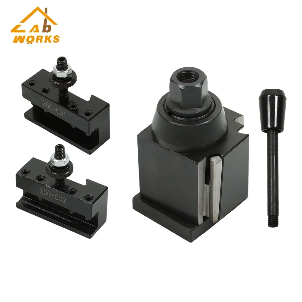 3 Piece OXA 250-000 Wedge Type Quick Change Tool Post Set For Lathe Up to 8" 
3 Piece OXA 250-000 Wedge Type Quick Change Tool Post Set For Lathe Up to 8"