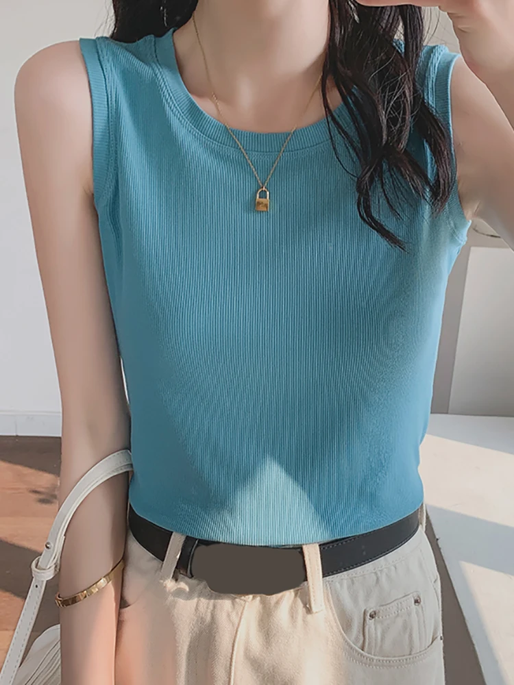 Summer Clothes For Women Vest Cotton Thin Tank Top Mujer Sleeveless Elastic Slim Tanks Camis Womens Tops Camisetas Sin Mangas
Summer Clothes For Women Vest Cotton Thin Tank Top Mujer Sleeveless Elastic Slim Tanks Camis Womens Tops Camisetas Sin Mangas