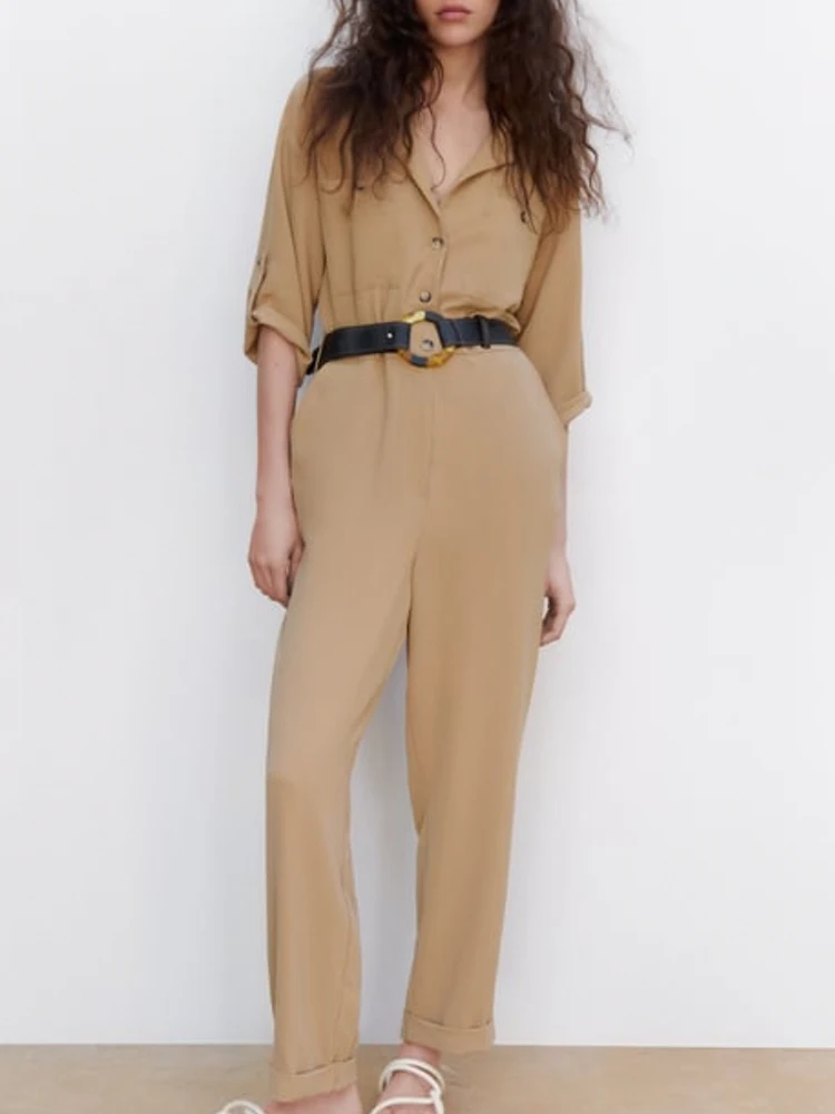 Spring Summer Womens Jumpsuits With Belt 2022 New Elegance Overalls Jumpsuit Female Solid Short Sleeve Office Lady Bodysuit
Spring Summer Womens Jumpsuits With Belt 2022 New Elegance Overalls Jumpsuit Female Solid Short Sleeve Office Lady Bodysuit