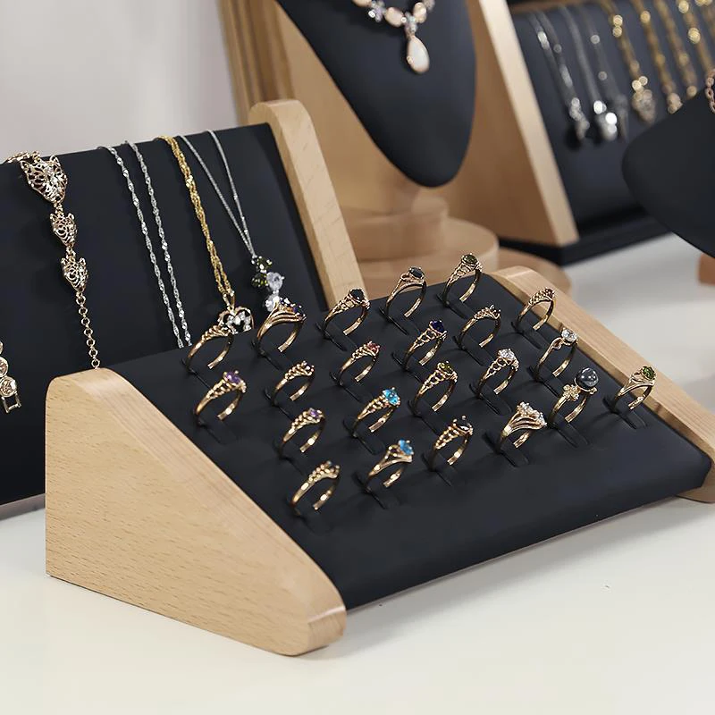 Solid Wood 22 Slot Rings Display Stand Jewelry Storage Box Display Cabinet Pendant Earring Showcase Trays
Solid Wood 22 Slot Rings Display Stand Jewelry Storage Box Display Cabinet Pendant Earring Showcase Trays