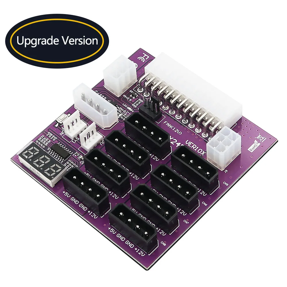 Mining Accessories ATX Power Breakout Board Module LED Voltage Display with 4-pin and 6-pin Power Connectors Mining Accessories
Mining Accessories ATX Power Breakout Board Module LED Voltage Display with 4-pin and 6-pin Power Connectors Mining Accessories