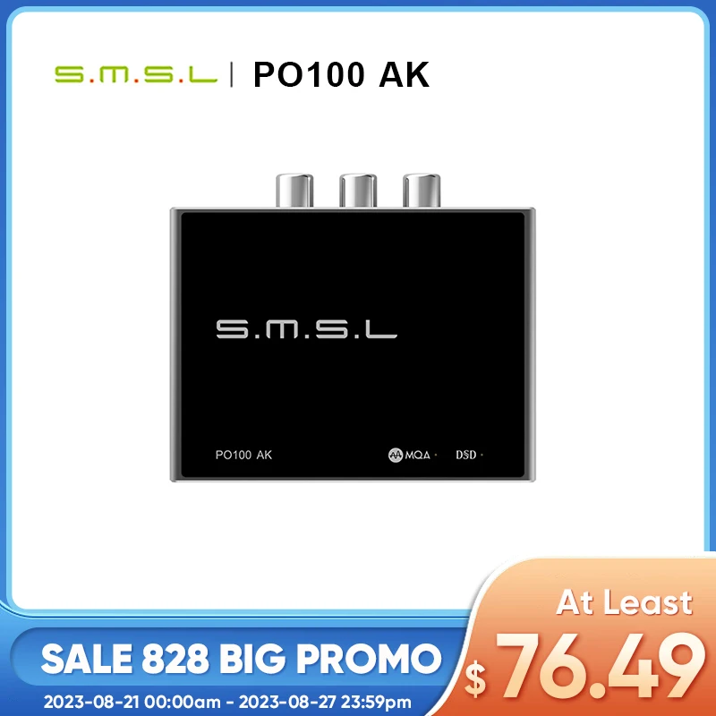 SMSL PO100 AK USB Digital Audio Interface Decoding MQA USB Audio Decoder XU316 AK4493s 32Bit 768Khz Optical/Coaxial/RCA Output
SMSL PO100 AK USB Digital Audio Interface Decoding MQA USB Audio Decoder XU316 AK4493s 32Bit 768Khz Optical/Coaxial/RCA Output