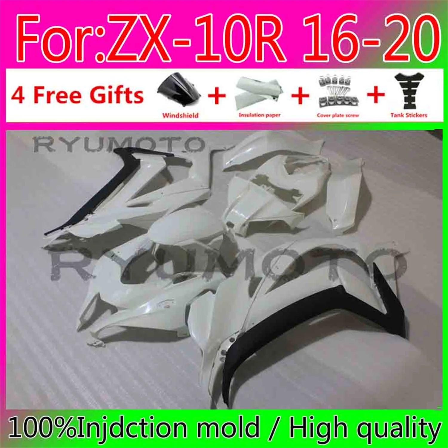 New Motorcycle Injection Full Fairings For Kawasaki ZX10R 2016 2020 Kawasaki ZX10R 2016-2020 Bodywork Fairing
New Motorcycle Injection Full Fairings For Kawasaki ZX10R 2016 2020 Kawasaki ZX10R 2016-2020 Bodywork Fairing