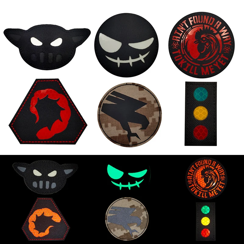 Reflective IR Fabric+luminous Series Little Devil Traffic Light Armband Hook and Loop Patch Morale Patch Backpack Sticker
Reflective IR Fabric+luminous Series Little Devil Traffic Light Armband Hook and Loop Patch Morale Patch Backpack Sticker