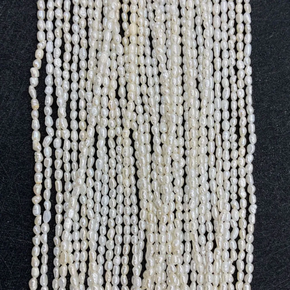 100% Natural Freshwater Pearl Cultured Beads AA Grade Rice Shaped Small Pearls for DIY Necklace Jewelry Bracelet Accessories 
100% Natural Freshwater Pearl Cultured Beads AA Grade Rice Shaped Small Pearls for DIY Necklace Jewelry Bracelet Accessories