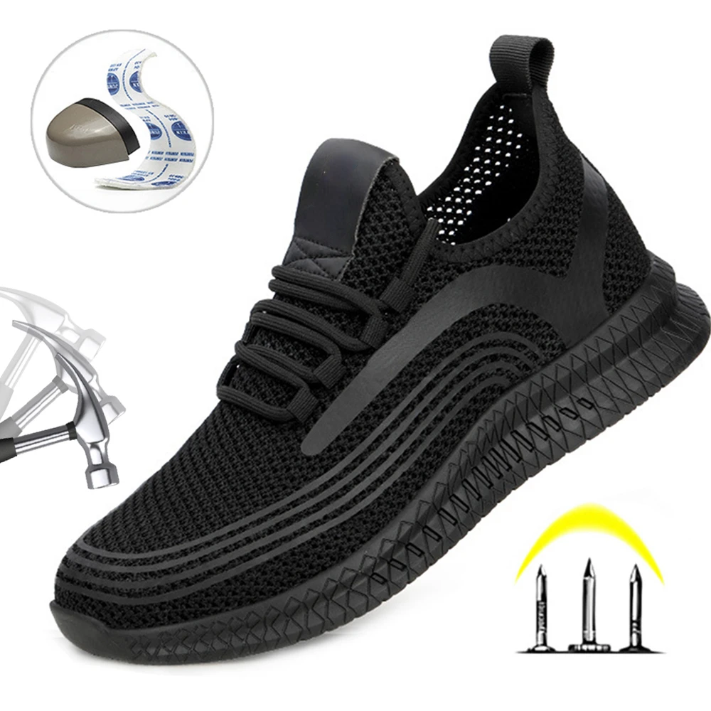 and Breathable Safety Shoes Men's Walking Work Shoes Mesh Anti-slip Anti-puncture Anti-collision Steel Toe Shoes
and Breathable Safety Shoes Men's Walking Work Shoes Mesh Anti-slip Anti-puncture Anti-collision Steel Toe Shoes