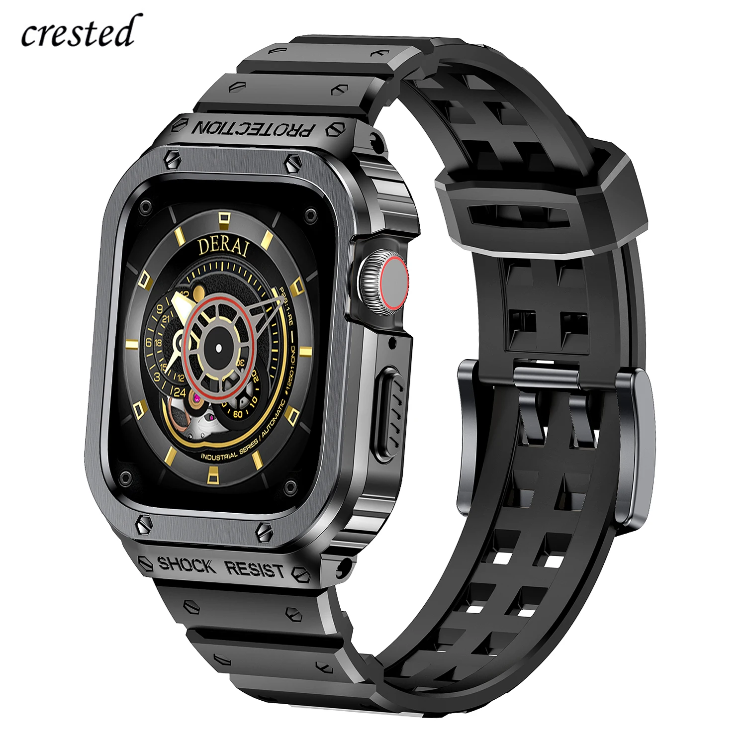 Stainless Steel case+silicone strap For Apple Watch Band 44mm 45mm 44 mm iwatch 4 5 SE 6 Cover bracelet apple watch serie 7 45mm
Stainless Steel case+silicone strap For Apple Watch Band 44mm 45mm 44 mm iwatch 4 5 SE 6 Cover bracelet apple watch serie 7 45mm