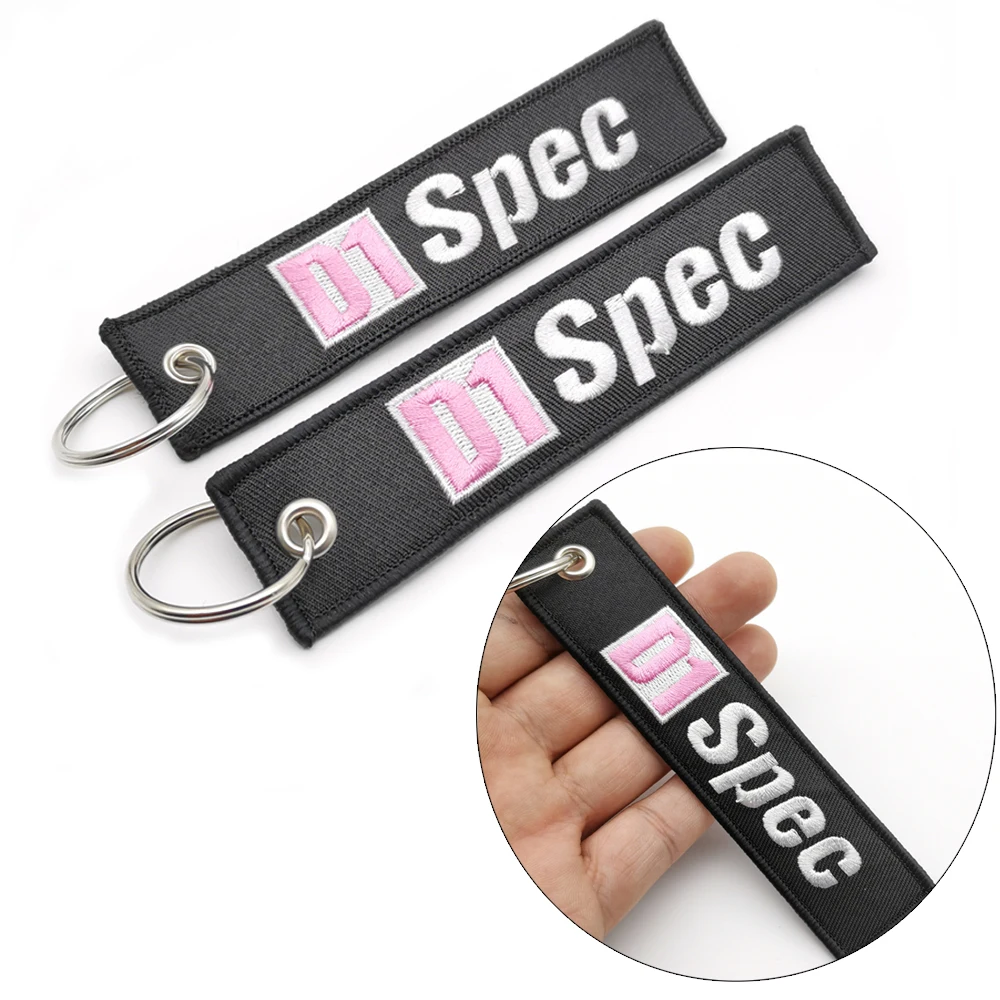 D1 SPEC Universal Car Keychain Nylon Keyring JDM Style Backpack Embroidery Key Straps For Auto Motorcycle Key Chain Accessories 
D1 SPEC Universal Car Keychain Nylon Keyring JDM Style Backpack Embroidery Key Straps For Auto Motorcycle Key Chain Accessories