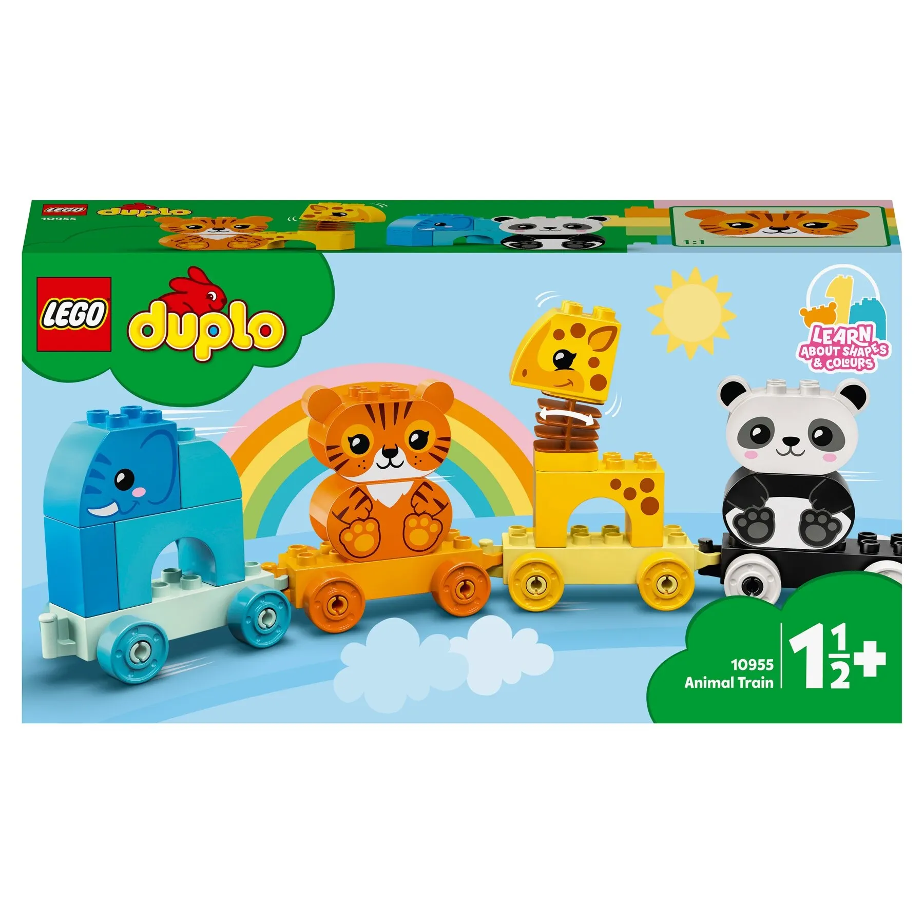 Конструктор LEGO DUPLO Creative Play 10955 Мой первый поезд для зверей | Игрушки и хобби