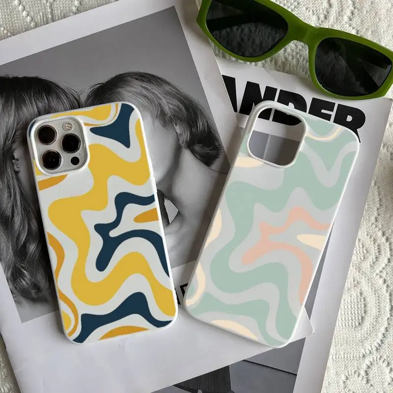 Modern Liquid Swirl Abstract Pattern Retro Phone Case Candy Color for iPhone 6 7 8 11 12 13 s mini pro X XS XR MAX Plus
Modern Liquid Swirl Abstract Pattern Retro Phone Case Candy Color for iPhone 6 7 8 11 12 13 s mini pro X XS XR MAX Plus