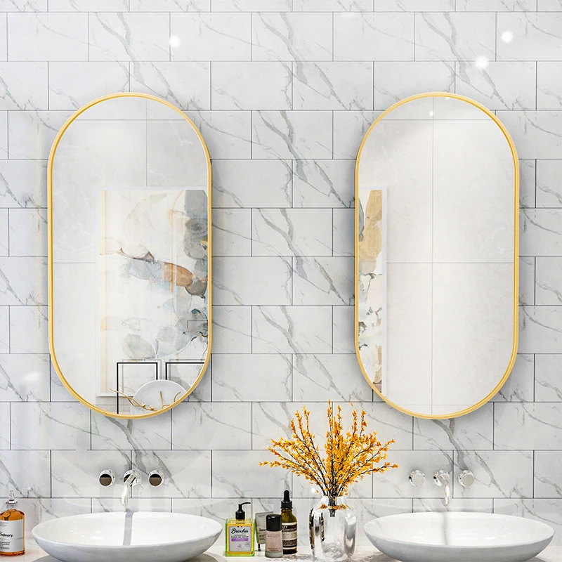 Ванная комната Скандинавское Декоративное Зеркало овальное Настенное подвесное туалетное золото декоративное зеркало роскошное минималистичное Wandspiegel домашний декор WK 
Ванная комната Скандинавское Декоративное Зеркало овальное Настенное подвесное туалетное золото декоративное зеркало роскошное минималистичное Wandspiegel домашний декор WK