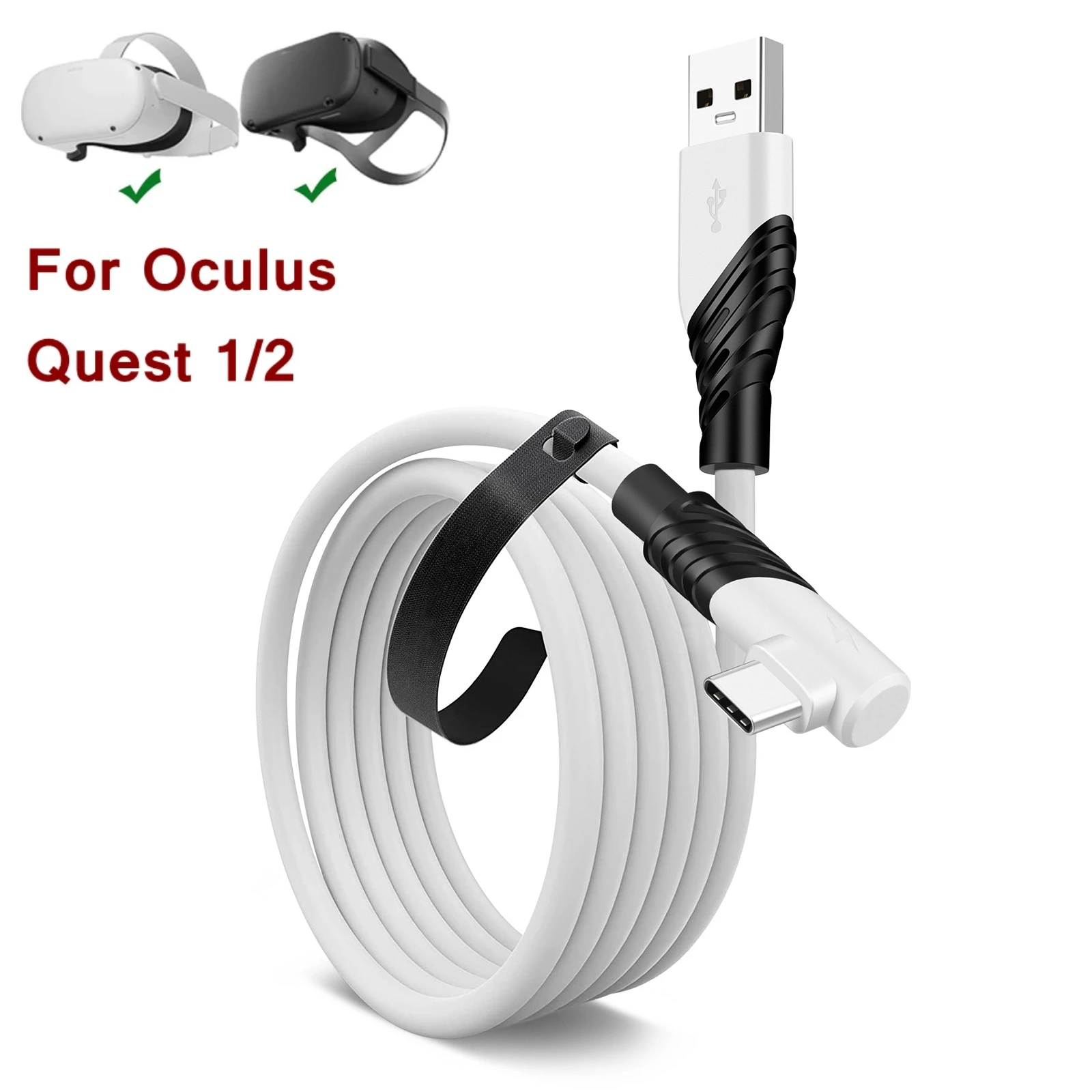 5M/16 FT for Oculus Quest 2 Link Cable PC Gaming VR Headset Charger USB 3.0 Data Transfer Cable for Oculus Quest 2 Accessories
5M/16 FT for Oculus Quest 2 Link Cable PC Gaming VR Headset Charger USB 3.0 Data Transfer Cable for Oculus Quest 2 Accessories
