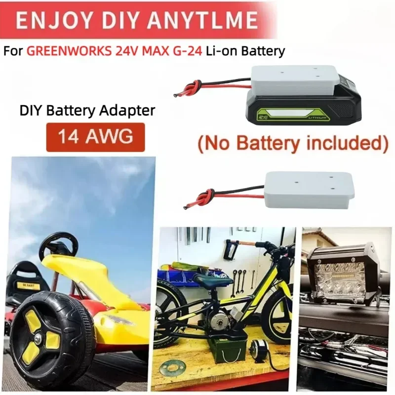 Адаптер для аккумулятора GREENWORKS G-24 
Адаптер для аккумулятора GREENWORKS G-24