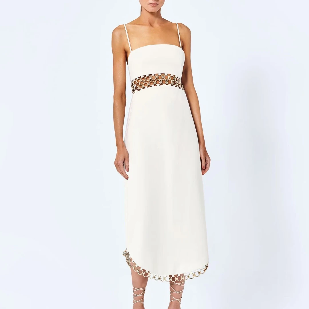 Top Quality 2023 Hot Sale Solid White Black Waist Hollow Out Midi Length Slip Dresses Women
Top Quality 2023 Hot Sale Solid White Black Waist Hollow Out Midi Length Slip Dresses Women