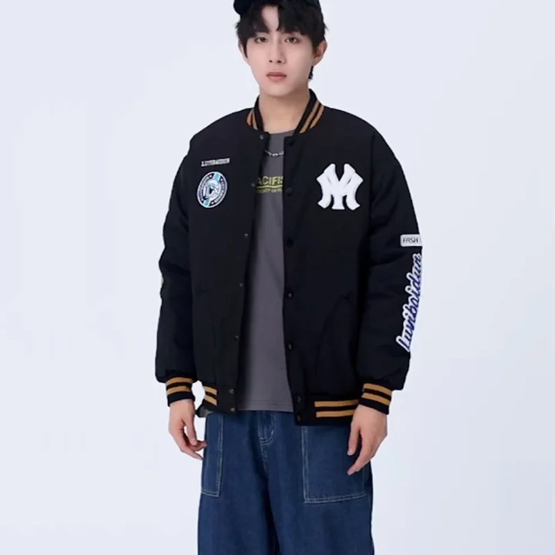 chaquetas hombre bomber jacket men cotton-padded motorcycle Thick Autumn Winter Baseball Outerwear & Coats clothing
chaquetas hombre bomber jacket men cotton-padded motorcycle Thick Autumn Winter Baseball Outerwear & Coats clothing