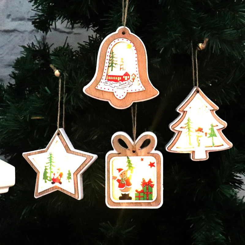 New Christmas Decorations Christmas Lighted Wooden Pendants Christmas Tree Pendants Christmas Gifts
New Christmas Decorations Christmas Lighted Wooden Pendants Christmas Tree Pendants Christmas Gifts