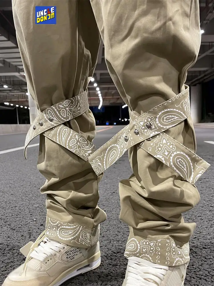 Cashew Flower Puttee Cargo Pants Streetwear Fashion Flared Pants Hip Hop Trousers Cargo Pants Men Punk Pants Dropship
Cashew Flower Puttee Cargo Pants Streetwear Fashion Flared Pants Hip Hop Trousers Cargo Pants Men Punk Pants Dropship