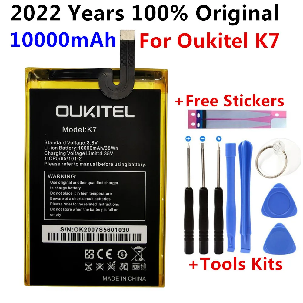 100% Original 10000mAh Battery Replacement High Quality For Oukitel K7 Smart Phone Bateria Batteries+Tools
100% Original 10000mAh Battery Replacement High Quality For Oukitel K7 Smart Phone Bateria Batteries+Tools
